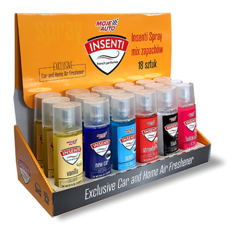 MOJE AUTO INSENTI SPRAY MIX ZAPACHÓW18 SZTUK